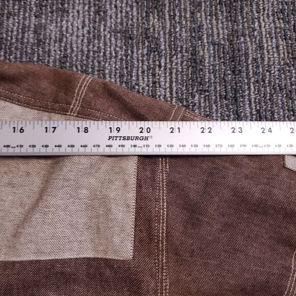 Vintage Y2K Enyce Denim Patchwork Brown Jacket Mens Size Larger NWT - Picture 15 of 16